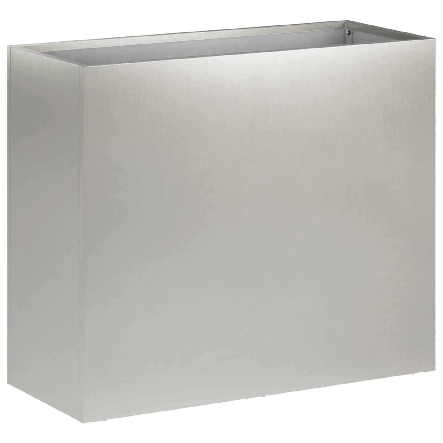 Garden Planter Silver 50 x 20 x 40 cm Stainless Steel