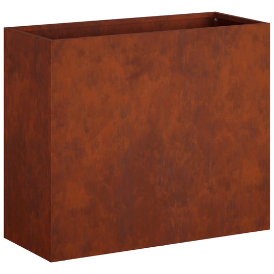 Garden Planter Rusty 50 x 20 x 40 cm Weathering Steel