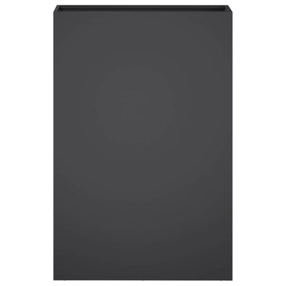 Garden Planter 2 pcs Black 50 x 20 x 75 cm Cold-rolled Steel