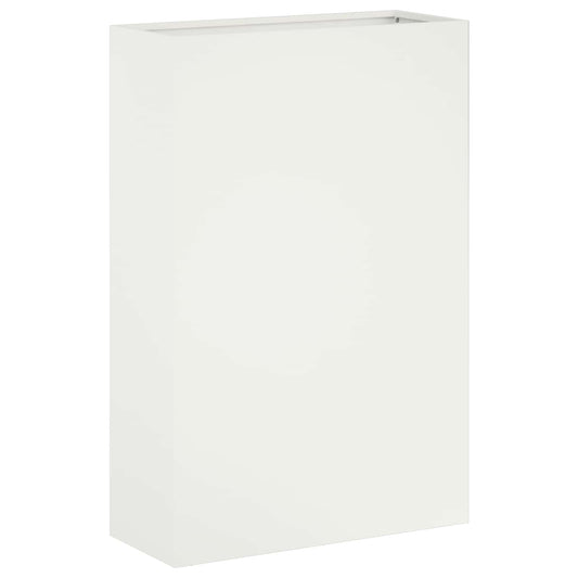Garden Planter White 50 x 20 x 75 cm Cold-rolled Steel