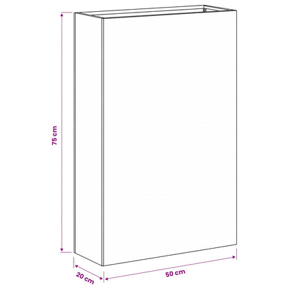 Garden Planter 2 pcs Olive Green 50 x 20 x 75 cm