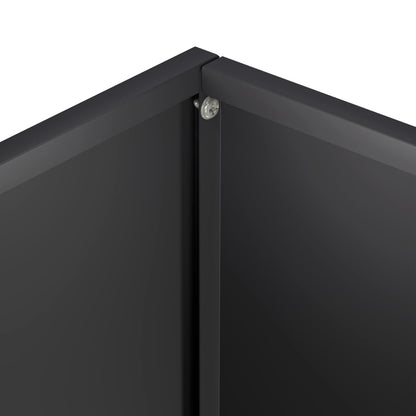 Garden Planter Black 40 x 30 x 40 cm Cold-rolled Steel