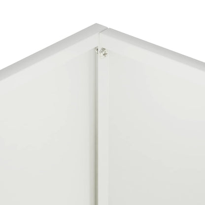 Garden Planter White 40 x 30 x 40 cm Cold-rolled Steel