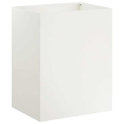 Garden Planter 2 pcs White 40 x 30 x 40 cm Cold-rolled Steel