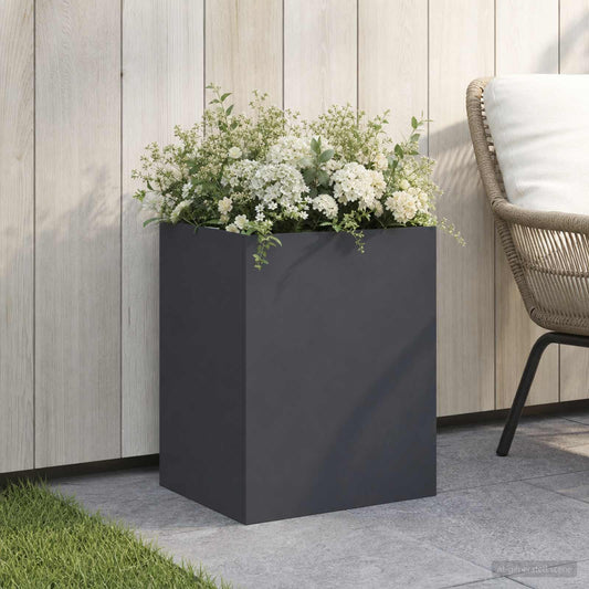 Garden Planter Anthracite 40 x 30 x 40 cm Cold-rolled Steel