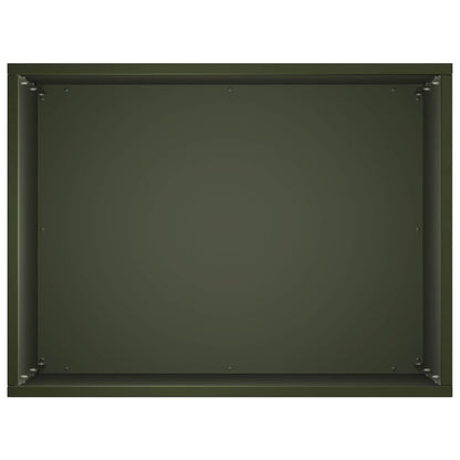 Garden Planter Olive Green 40 x 30 x 40 cm Cold-rolled Steel