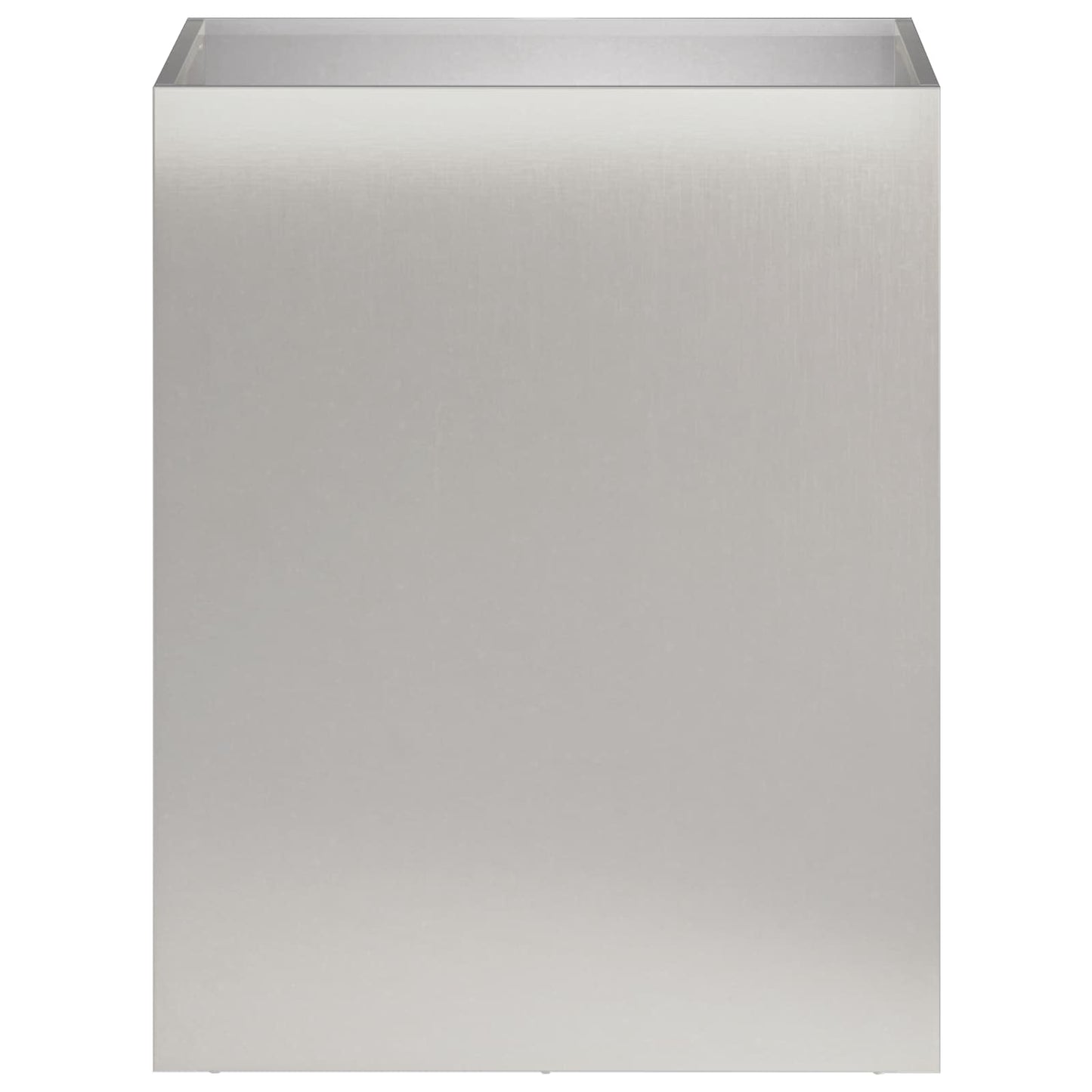 Garden Planter 2 pcs Silver 40 x 30 x 40 cm Stainless Steel