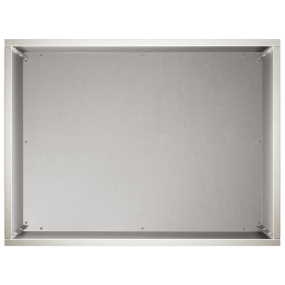 Garden Planter 2 pcs Silver 40 x 30 x 40 cm Stainless Steel