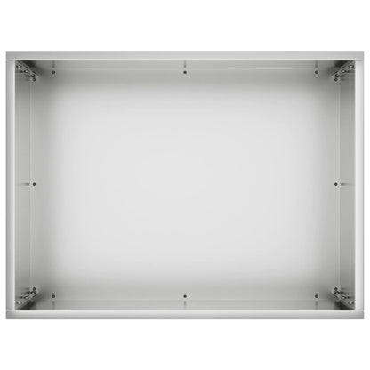 Garden Planter 2 pcs Silver 40 x 30 x 40 cm Galvanised Steel