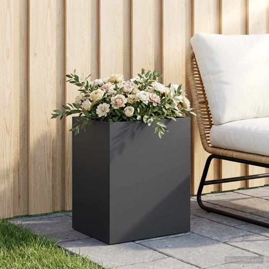 Garden Planter Black 40 x 30 x 50 cm Cold-rolled Steel
