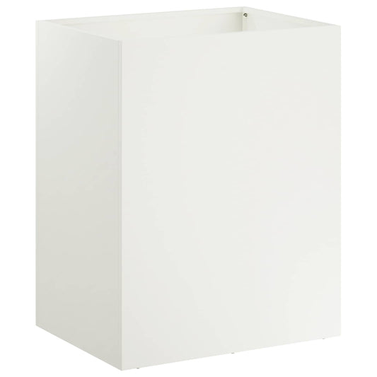 Garden Planter White 40 x 30 x 50 cm Cold-rolled Steel