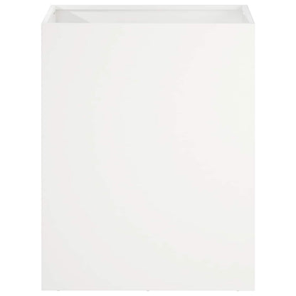 Garden Planter White 40 x 30 x 50 cm Cold-rolled Steel