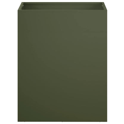 Garden Planter Olive Green 40 x 30 x 50 cm Cold-rolled Steel