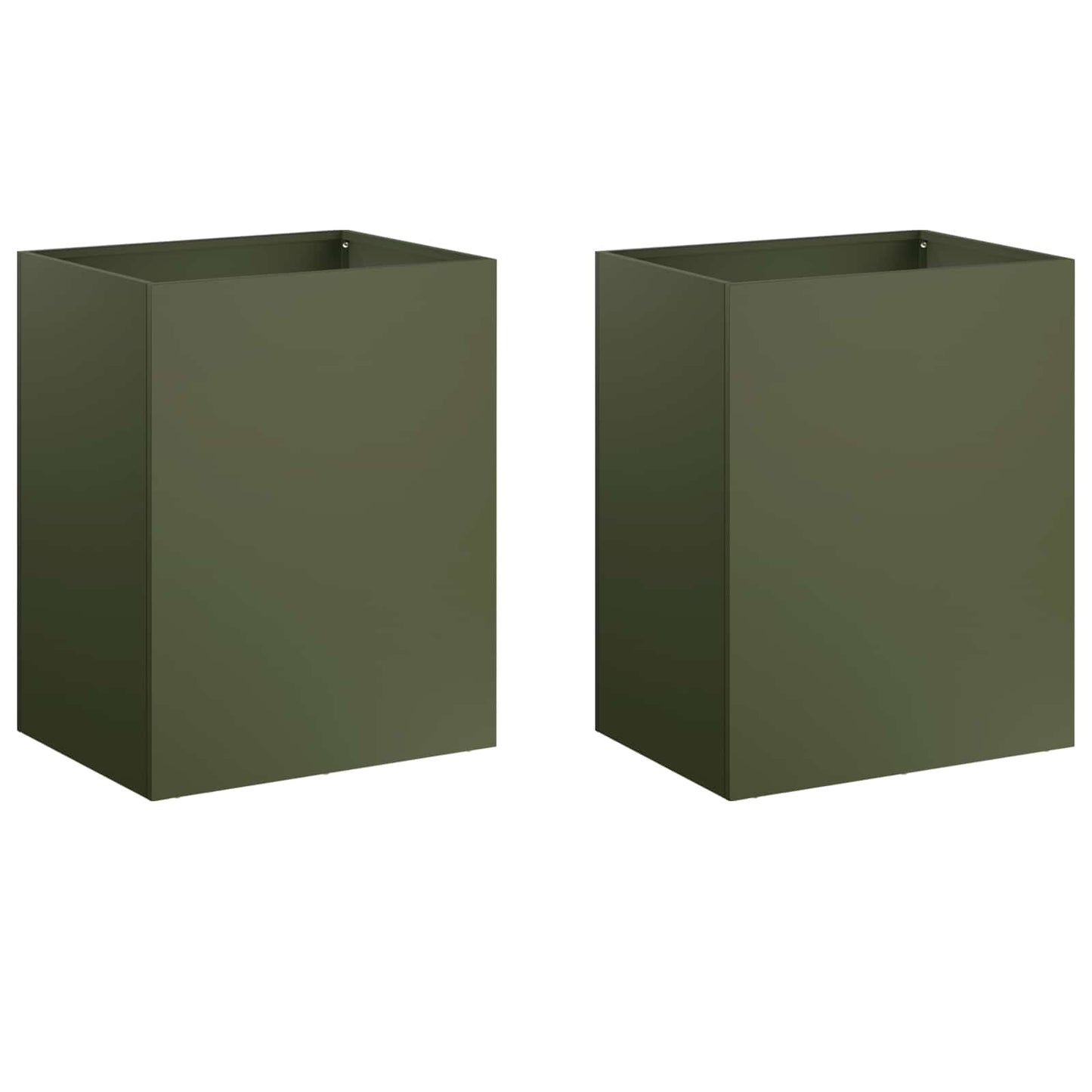 Garden Planter 2 pcs Olive Green 40 x 30 x 50 cm