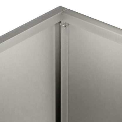 Garden Planter Silver 40 x 30 x 50 cm Stainless Steel