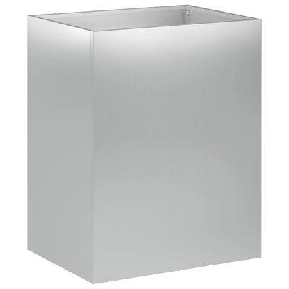 Garden Planter Silver 40 x 30 x 50 cm Galvanised Steel