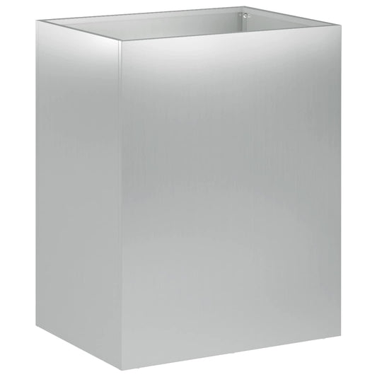 Garden Planter Silver 40 x 30 x 50 cm Galvanised Steel