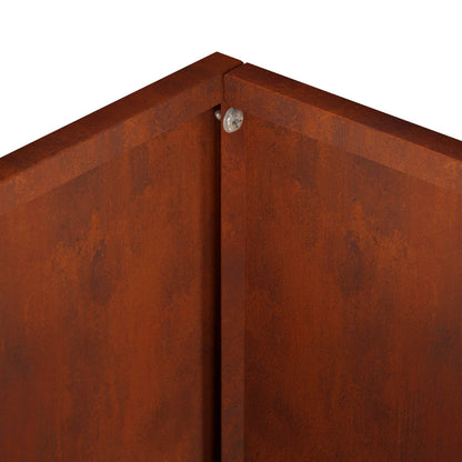 Garden Planter 2 pcs Rusty 40 x 30 x 50 cm Weathering Steel