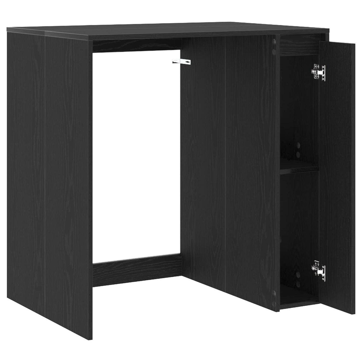 Wash Machine Cabinet Black Oak 87 x 60 x 89 cm Engineered wood