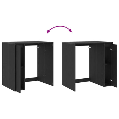 Wash Machine Cabinet Black Oak 87 x 60 x 89 cm Engineered wood