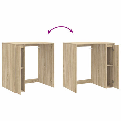 Wash Machine Cabinet with Storage Sonoma oak 87 x 60 x 89 cm