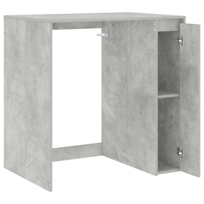 Wash Machine Cabinet with Storage Concrete gray 87 x 60 x 89 cm