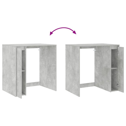 Wash Machine Cabinet with Storage Concrete gray 87 x 60 x 89 cm
