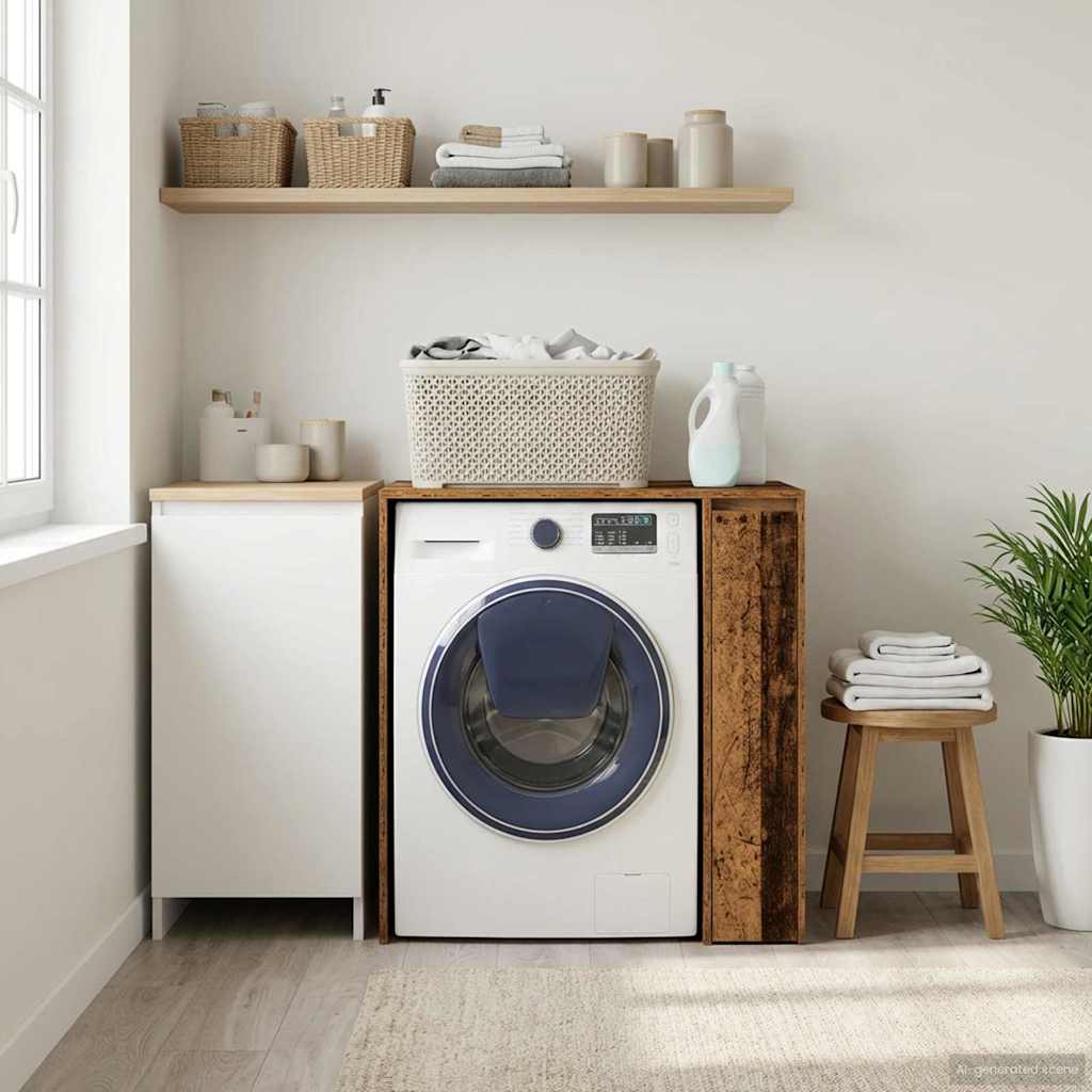 Wash Machine Cabinet Old Wood 87 x 60 x 89 cm Engineered wood