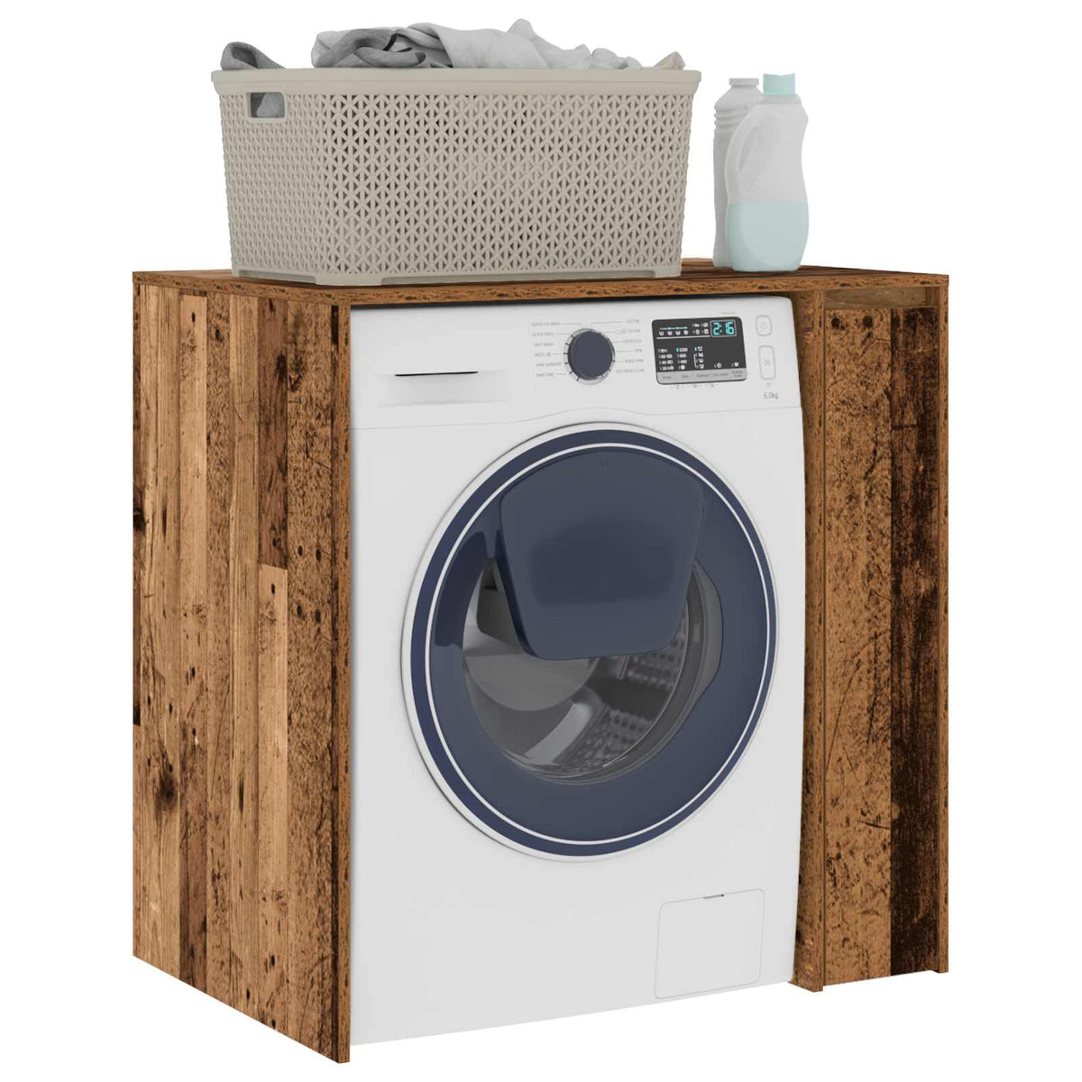 Wash Machine Cabinet Old Wood 87 x 60 x 89 cm Engineered wood