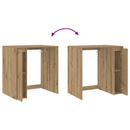 Wash Machine Cabinet with Storage Artisan Oak 87 x 60 x 89 cm