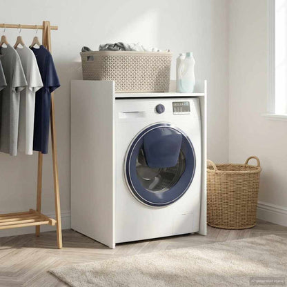 Wash Machine Cabinet White 67.5 x 62 x 97 cm Engineered wood