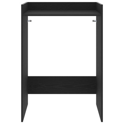 Wash Machine Cabinet with Storage Black Oak 67.5 x 62 x 97 cm