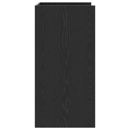 Wash Machine Cabinet with Storage Black Oak 67.5 x 48 x 97 cm