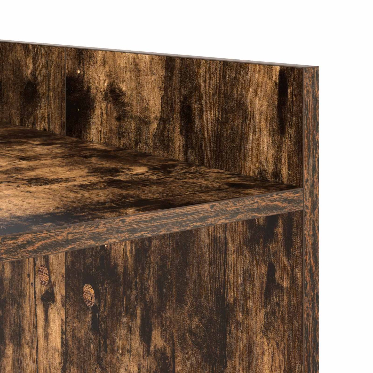 Wash Machine Cabinet with Storage Smoked Oak 67.5 x 48 x 97 cm