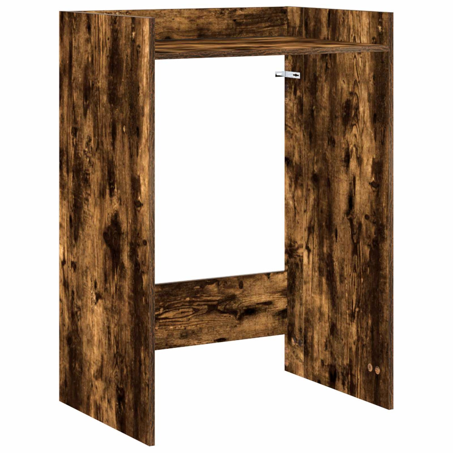 Wash Machine Cabinet with Storage Smoked Oak 67.5 x 48 x 97 cm