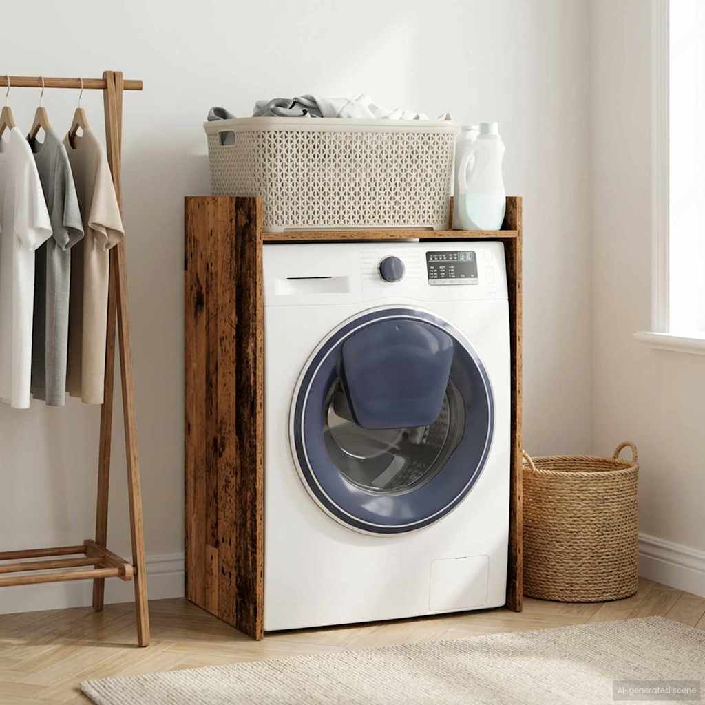 Wash Machine Cabinet Old Wood 67.5 x 48 x 97 cm Engineered wood