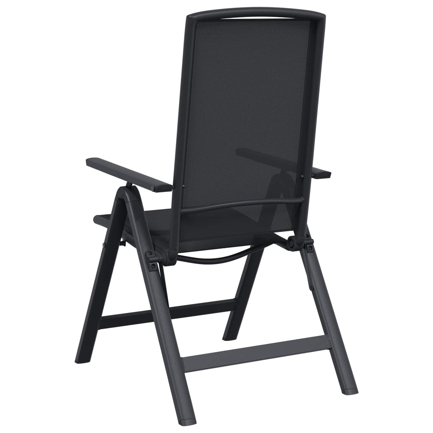 Reclining Garden Chairs 2 pcs Black 58 x 71 x 112 cm Textilene