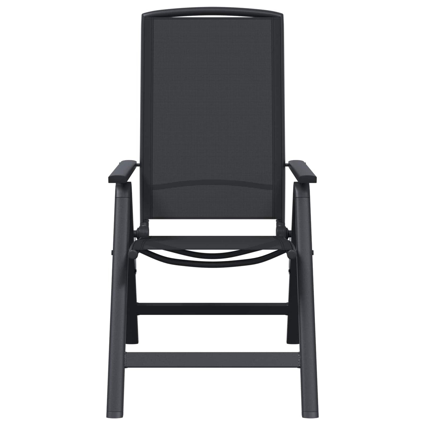 Reclining Garden Chairs 2 pcs Black 58 x 71 x 112 cm Textilene