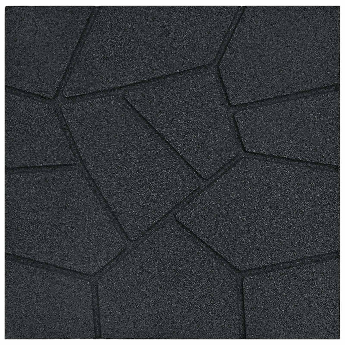 Stepping Stone 6 pcs Black 40.5 x 40.5 x 2 cm Rubber