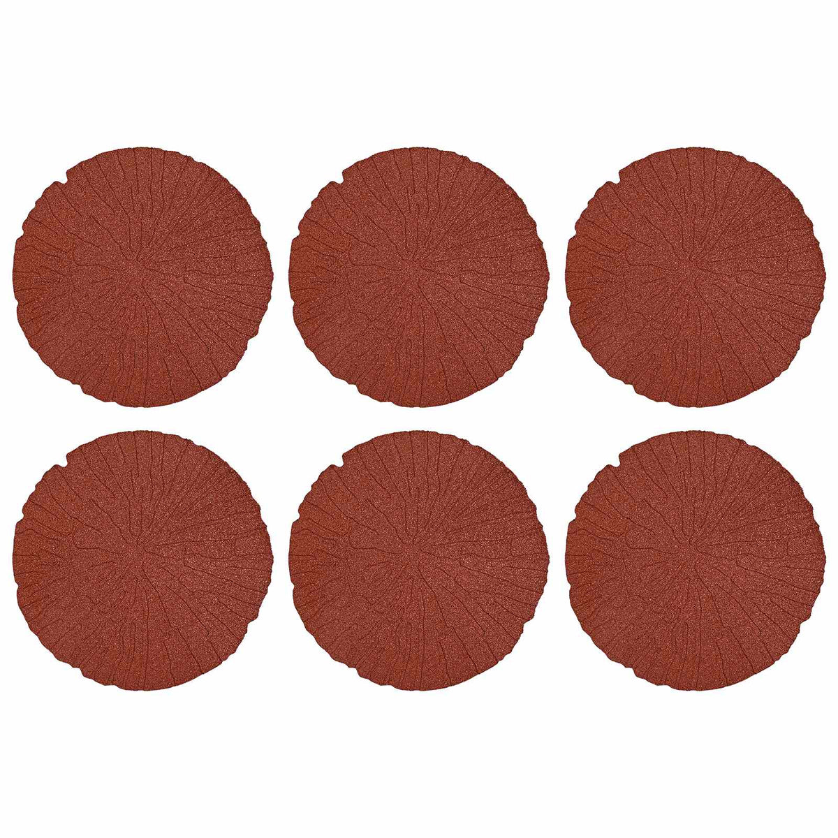 Stepping Stone 6 pcs Red Ø 45 x 1.8 cm Rubber