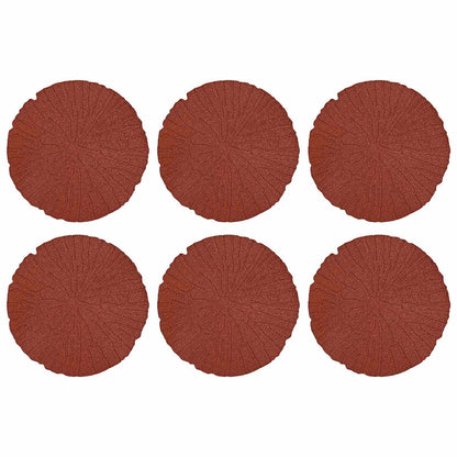 Stepping Stone 6 pcs Red Ø 45 x 1.8 cm Rubber
