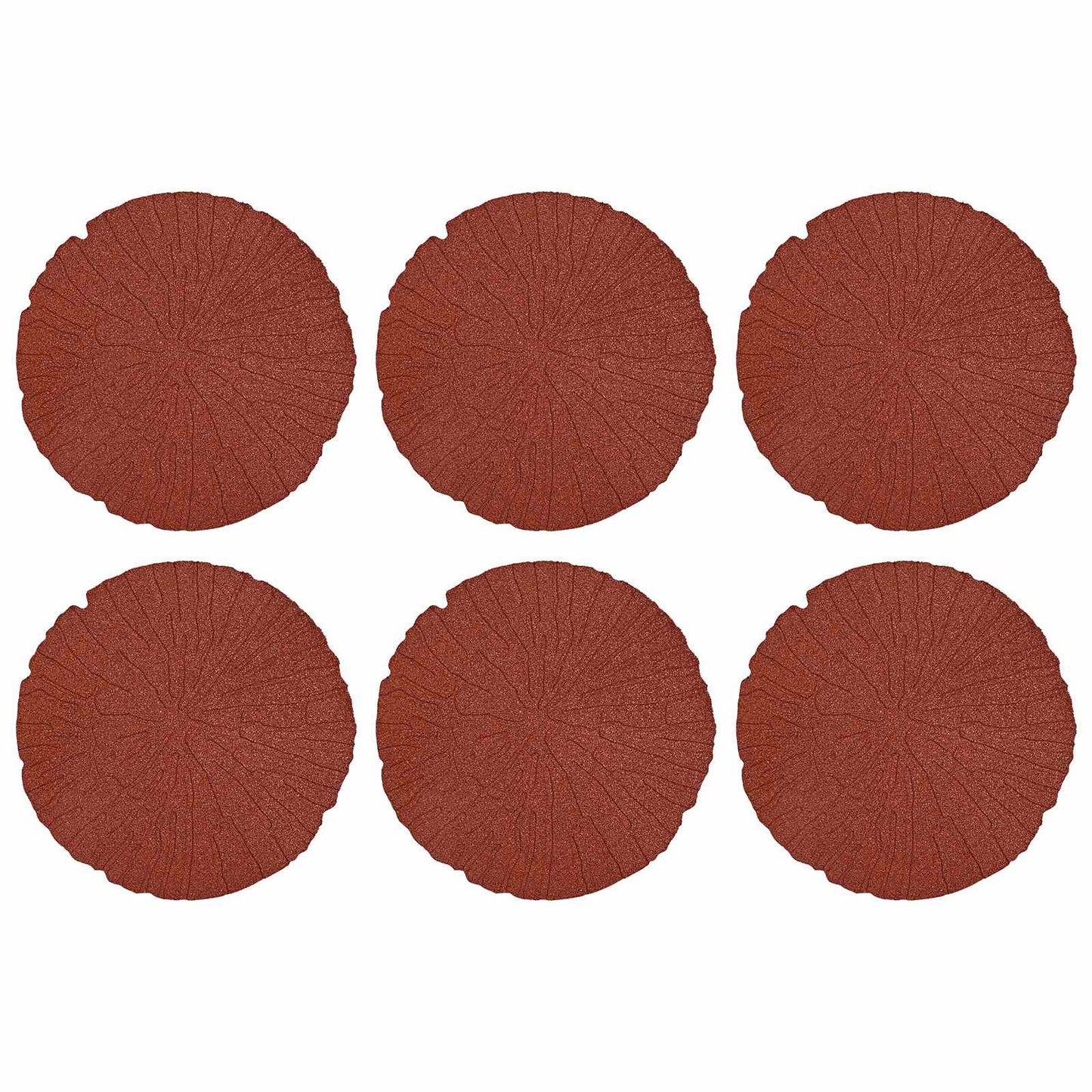 Stepping Stone 6 pcs Red Ø 45 x 1.8 cm Rubber