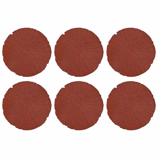 Stepping Stone 6 pcs Red Ø 45 x 1.8 cm Rubber