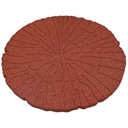 Stepping Stone 6 pcs Red Ø 45 x 1.8 cm Rubber