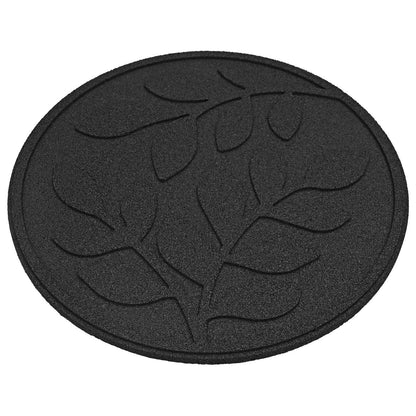 Stepping Stone 6 pcs Black Ø 44 x 2 cm Rubber
