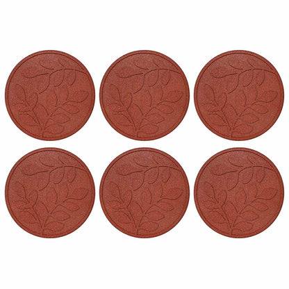 Stepping Stone 6 pcs Red Ø 44 x 2 cm Rubber