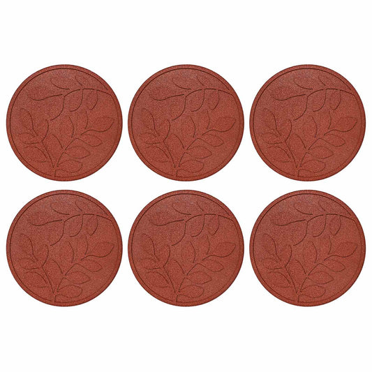 Stepping Stone 6 pcs Red Ø 44 x 2 cm Rubber