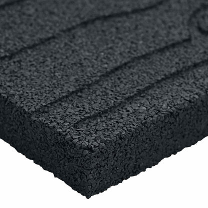 Stepping Stone 6 pcs Black 60.5 x 25 x 2 cm Rubber