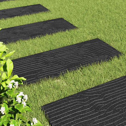 Stepping Stone 6 pcs Black 60.5 x 25 x 2 cm Rubber