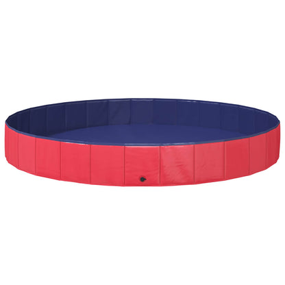 Dog Pool Folding Red Ø300 x 38 cm Thick PVC